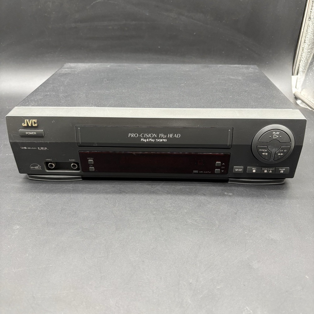JVC HR-A47U VCR VHS Video Cassette Player Recorder  Tested and NO REMOTE